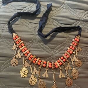 “ Desert Coral Lantern” moroccan necklace
